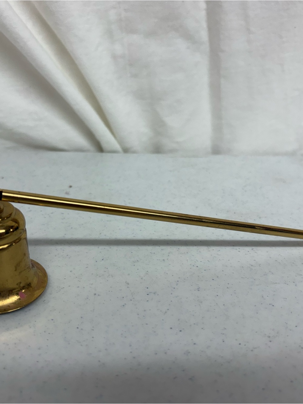 Brass Candle Snuffer - Gold Finish